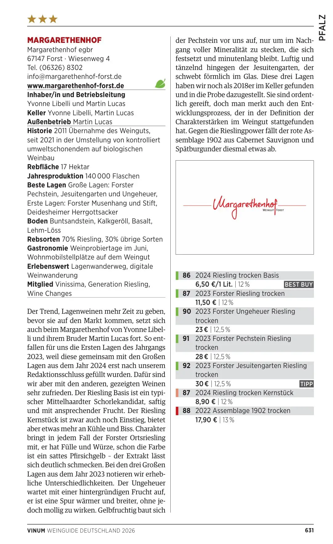 vinum vinum bewertung margarethenhof